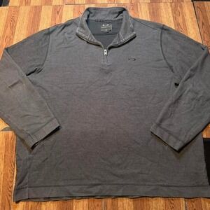 Oakley Grey Vintage Y2k Fleece Quarter Sweatshirt XXL